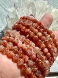 Gold Sunstone Crystal Bead Bracelet