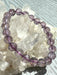 Amethyst Crystal Faceted Bead Bracelet