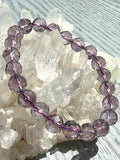 Amethyst Crystal Faceted Bead Bracelet