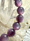 Gem Lepidolite Bead Crystal Bracelet