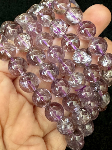 Amethyst Crystal Bead Bracelet