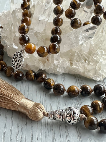 Mala Crystal Bead Necklace