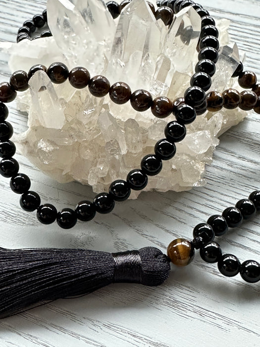 Mala Crystal Bead Necklace