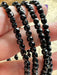 Black Obsidian Crystal Bead Faceted Bracelet