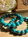 Chrysocolla Crystal Bead Bracelet