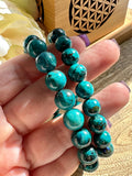 Chrysocolla Crystal Bead Bracelet