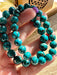 Chrysocolla Crystal Bead Bracelet