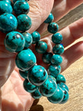 Chrysocolla Crystal Bead Bracelet