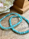 Amazonite Crystal Faceted Bead Bracelet