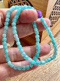 Amazonite Crystal Faceted Bead Bracelet