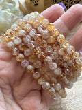 Citrine Crystal Bead Bracelet