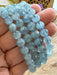 Aquamarine Crystal Bead Bracelet