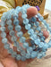 Aquamarine Crystal Bead Bracelet