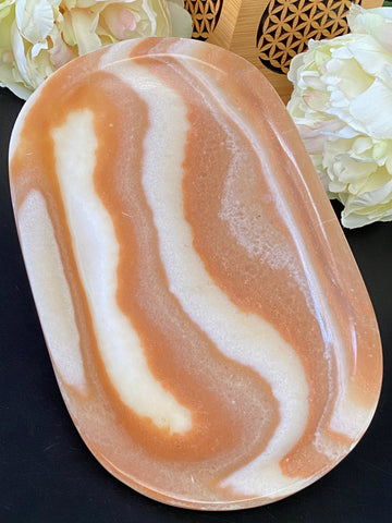 Banded Onyx Crystal Platter