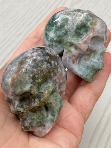 Ocean Jasper Crystal Skulls