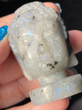 Labradorite Crystal Buddha Head