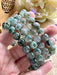 Moss Agate Crystal Bead Bracelet