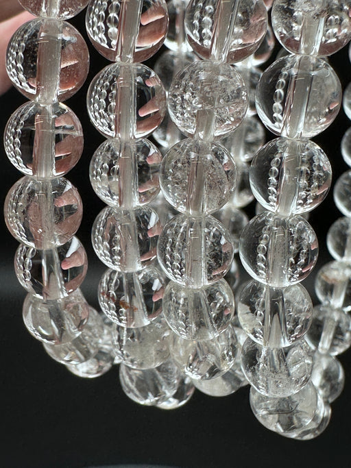 High Quality Clear Quartz 7mm Bead Bracelet 