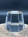 High Quality Elevated Octagonal Glass Sphere Stand with bevelled edges