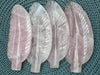 Hand Carved Crystal Feathers