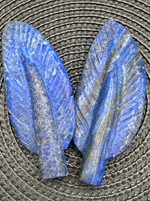 Hand Carved Crystal Feathers