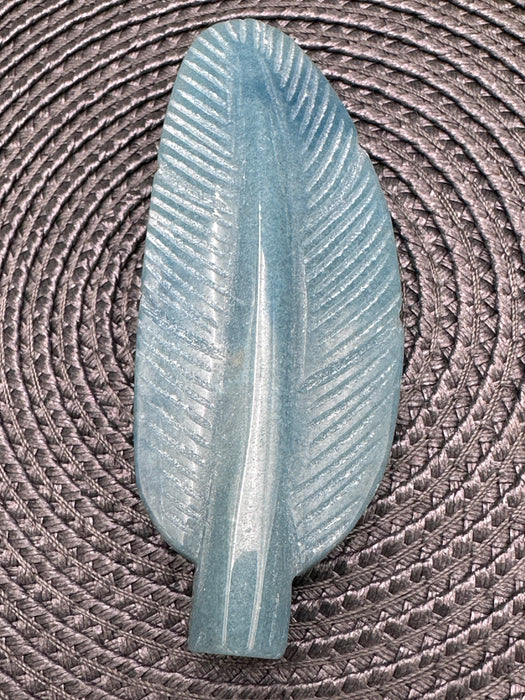 Hand Carved Crystal Feathers
