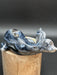 Black Agate Crystal Whale Carving
