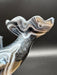 Black Agate Crystal Whale Carving
