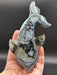 Black Agate Crystal Whale Carving