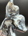 Black Agate Crystal Whale Carving