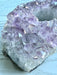 Raw Amethyst Crystal Cluster Votive Candle Holder