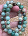 Phoenix Stone Bead Bracelet (Fynchenite)