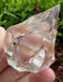 Light Smoky Quartz Tall Hand Carved Diamond