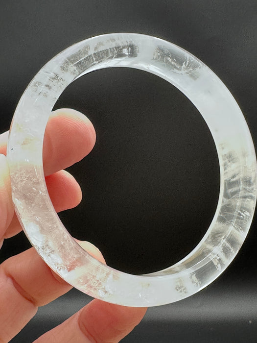 Clear Quartz Crystal Bangle