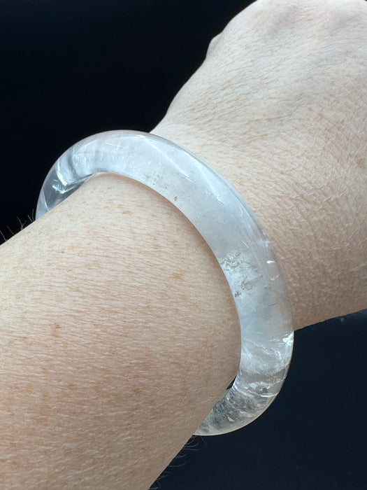 Clear Quartz Crystal Bangle