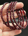 4mm Garnet Faceted Bead Bracelet