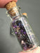 Sugilite Chips in small corked glass bottle