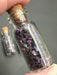 Sugilite Chips in small corked glass bottle