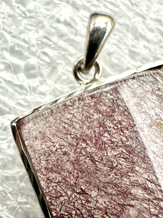 Super Seven Square Silver Pendant