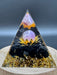 Amethyst Sphere Black Obsidian Orgonite Pyramid Crystal