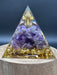 Amethyst Orgonite Pyramid Crystal