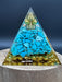 Blue Turquoise Orgonite Pyramid Crystals