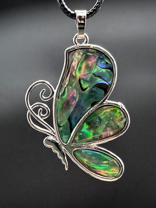 Abalone Shell Butterfly Pendant - Various Choices
