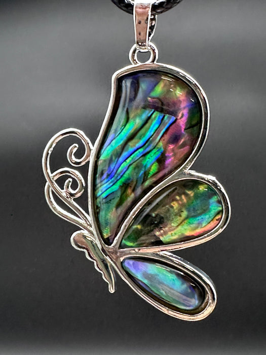 Abalone Shell Butterfly Pendant - Various Choices