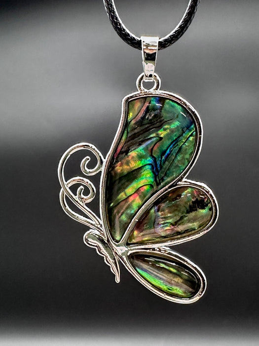 Abalone Shell Butterfly Pendant - Various Choices