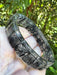 Black Tourmalinated Quartz Rectangle Bead Bracelet