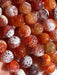 Red Fire (Snakeskin) Agate Bracelet