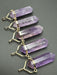 Gold Plated Amethyst Crystal Double Terminated Pendant Necklace