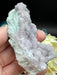 Botryoidal Purple Fluorite on Quartz with Chrysocolla