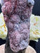 Red Chalcedony Raw Crystal Tower with super sparkling druzy 